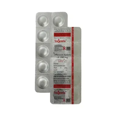 yuviflox 200mg tablet Allopathy (Ofloxacin (200mg)) - Uses, Side Effects, Substitutes & Price