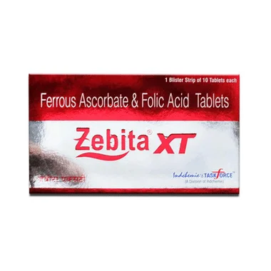 zebita xt tablet Allopathy (Ferrous Ascorbate (100mg)) - Uses in Hindi, Side Effects, Substitutes & Price in India