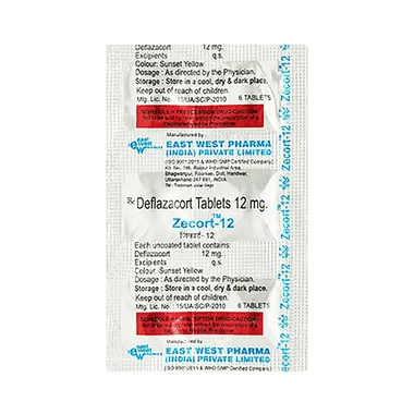 zecort 12mg tablet - Deflazacort (12mg) medicine