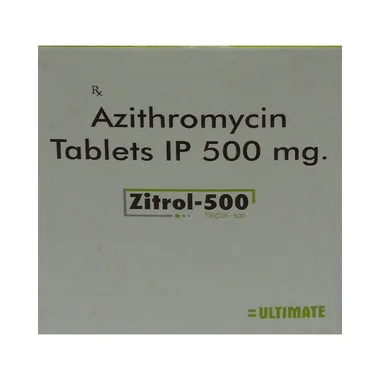 zitrol 500 tablet Allopathy (Azithromycin (500mg)) - Uses in Hindi, Side Effects, Substitutes & Price in India