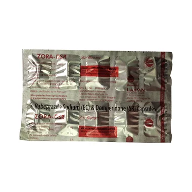 zora-dsr capsule Allopathy (Domperidone (30mg)) - Uses in Hindi, Side Effects, Substitutes & Price in India
