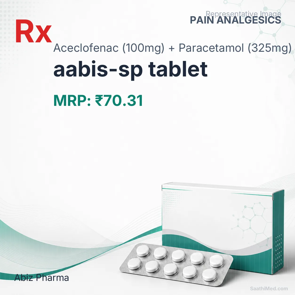 aabis-sp tablet Allopathy (Aceclofenac (100mg)) - Uses in Hindi, Side Effects, Substitutes & Price in India