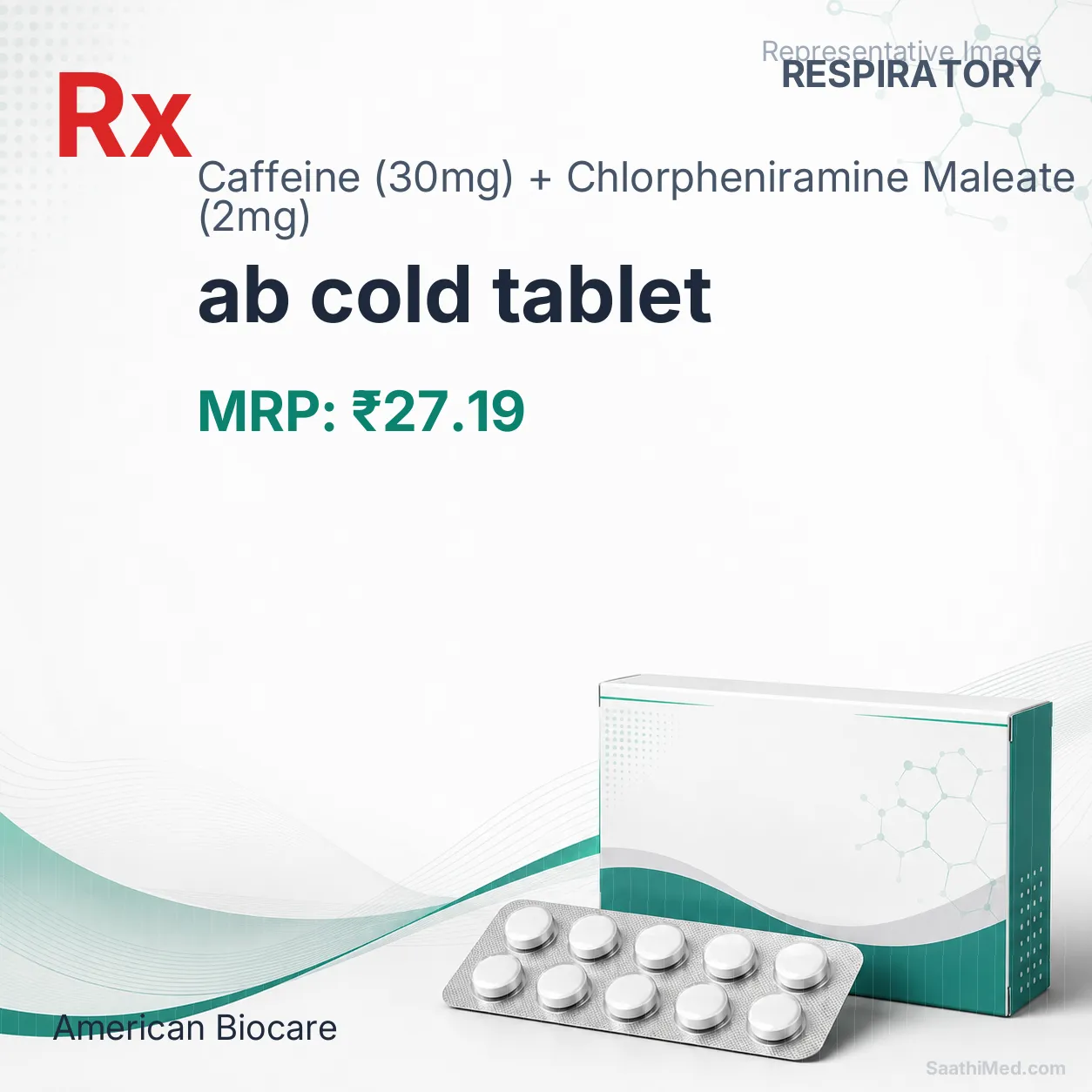 ab cold tablet Allopathy (Caffeine (30mg)) - Uses in Hindi, Side Effects, Substitutes & Price in India