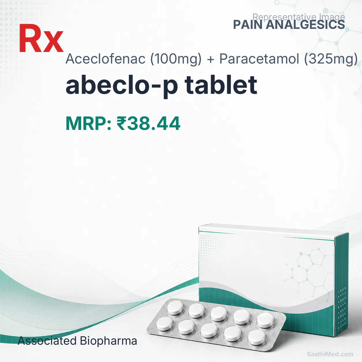 abeclo-p tablet Allopathy (Aceclofenac (100mg)) - Uses in Hindi, Side Effects, Substitutes & Price in India