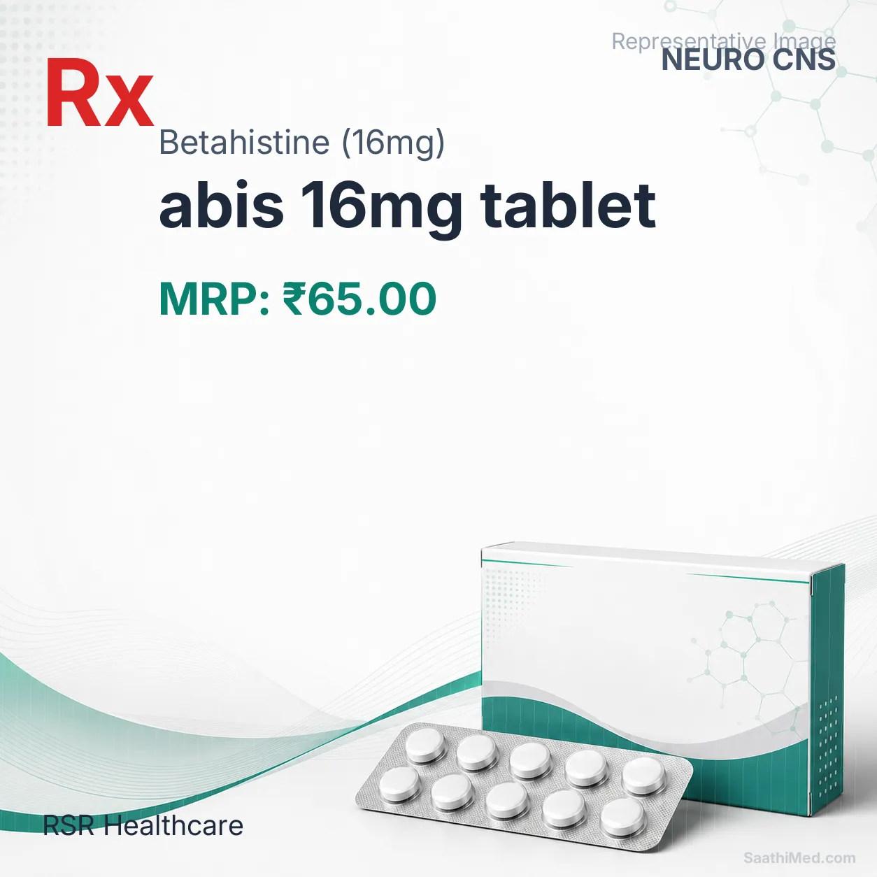 abis 16mg tablet Allopathy (Betahistine (16mg)) - Uses in Hindi, Side Effects, Substitutes & Price in India