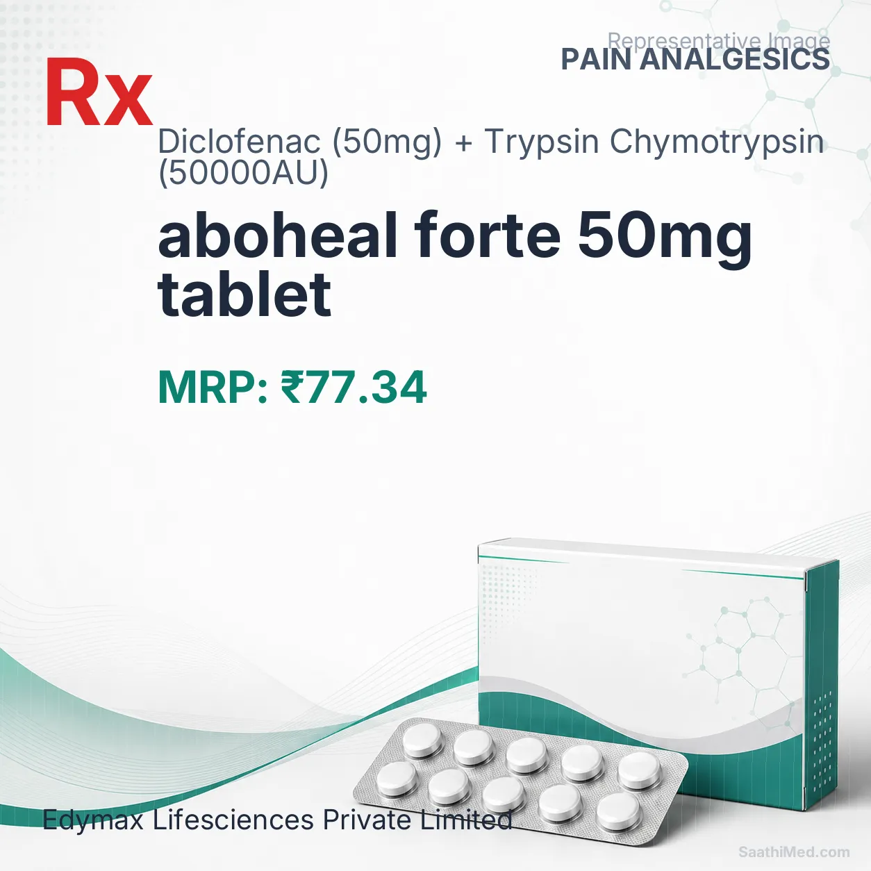 aboheal forte 50mg tablet Allopathy (Diclofenac (50mg)) - Uses in Hindi, Side Effects, Substitutes & Price in India