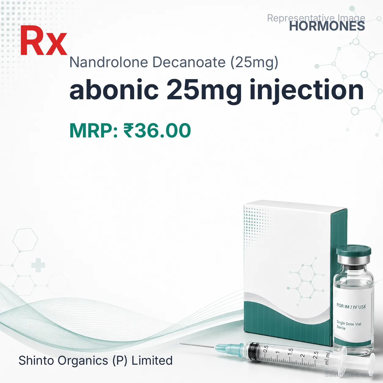 abonic 25mg injection Allopathy (Nandrolone Decanoate (25mg)) - Uses in Hindi, Side Effects, Substitutes & Price in India