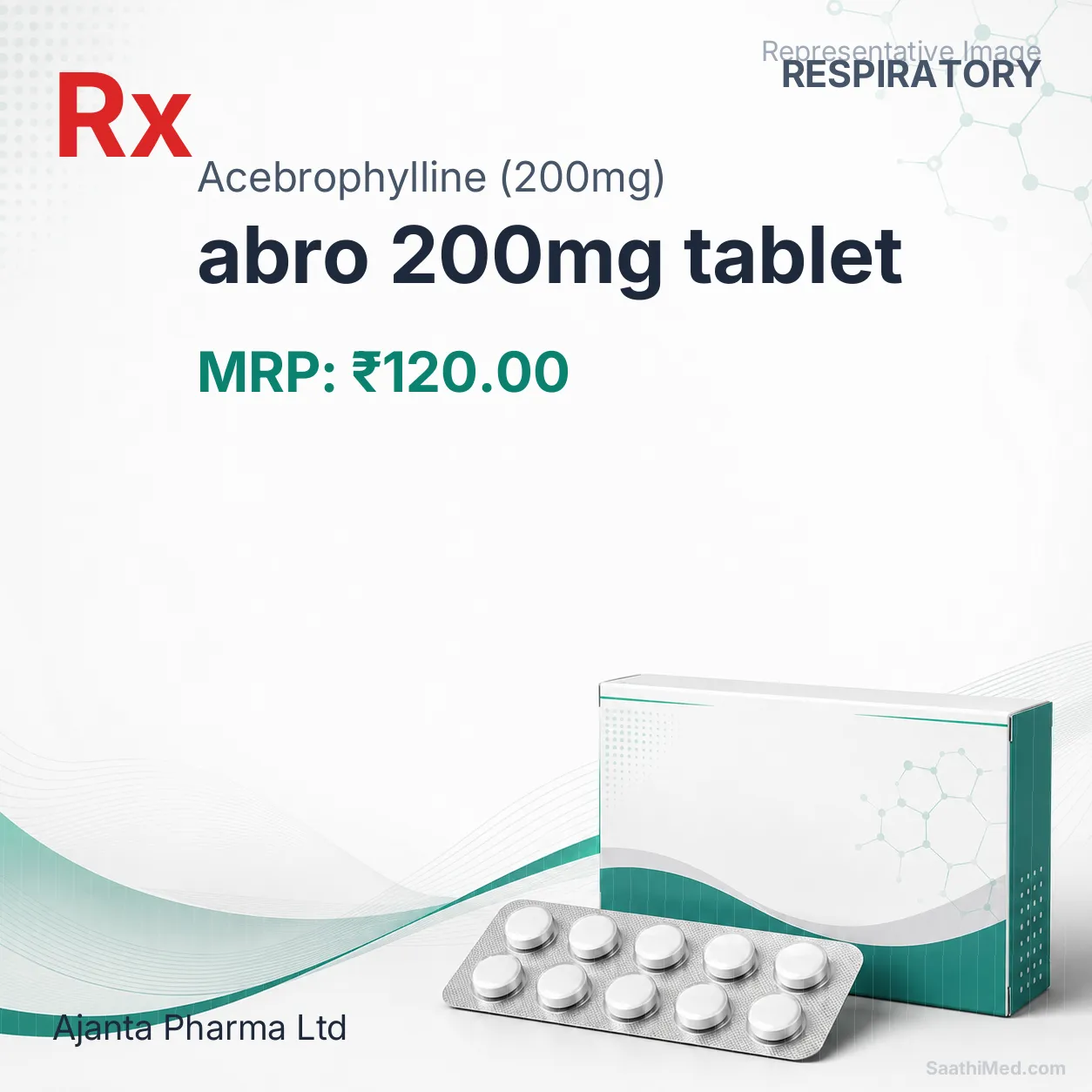 abro 200mg tablet Allopathy (Acebrophylline (200mg)) - Uses in Hindi, Side Effects, Substitutes & Price in India