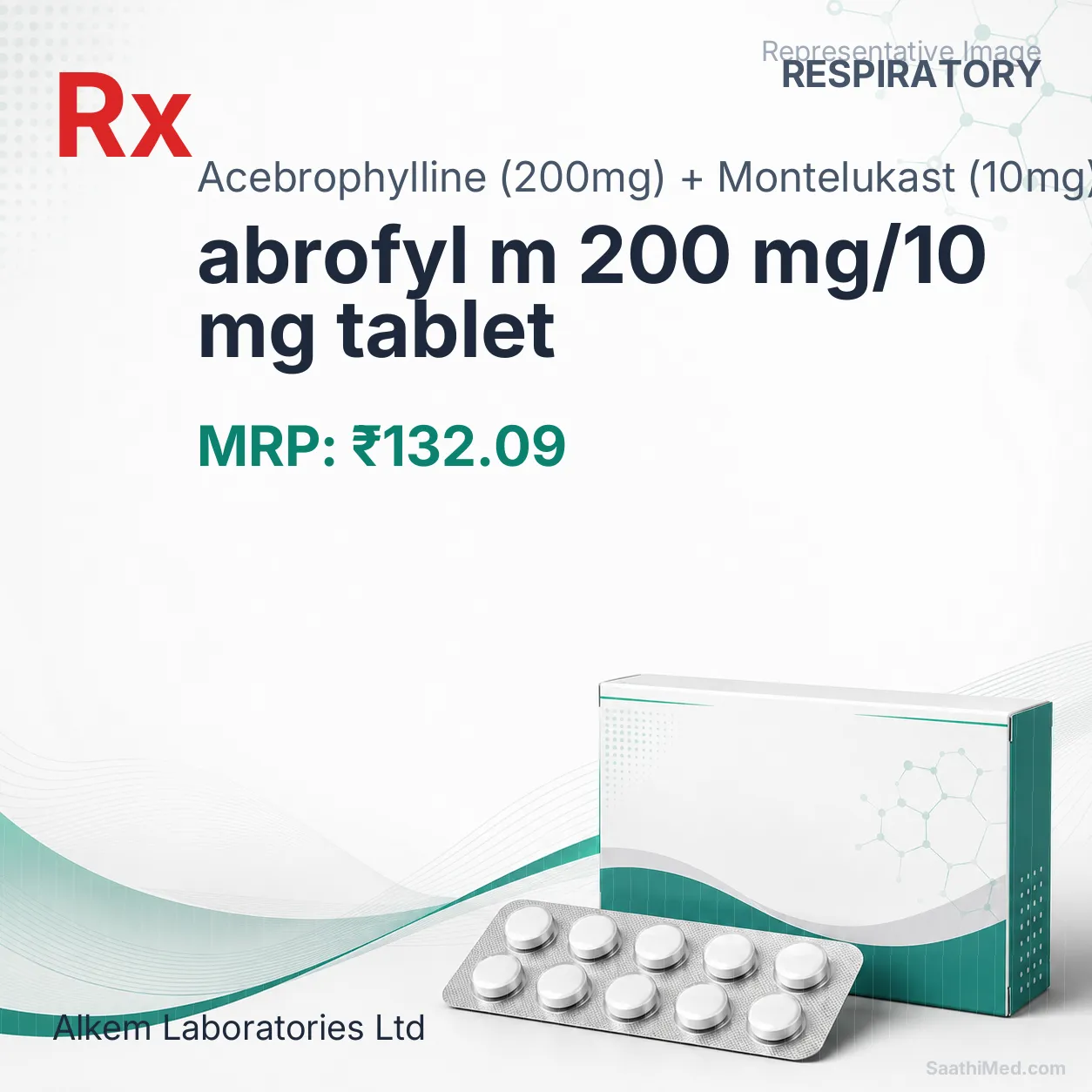 abrofyl m 200 mg/10 mg tablet Allopathy (Acebrophylline (200mg)) - Uses in Hindi, Side Effects, Substitutes & Price in India