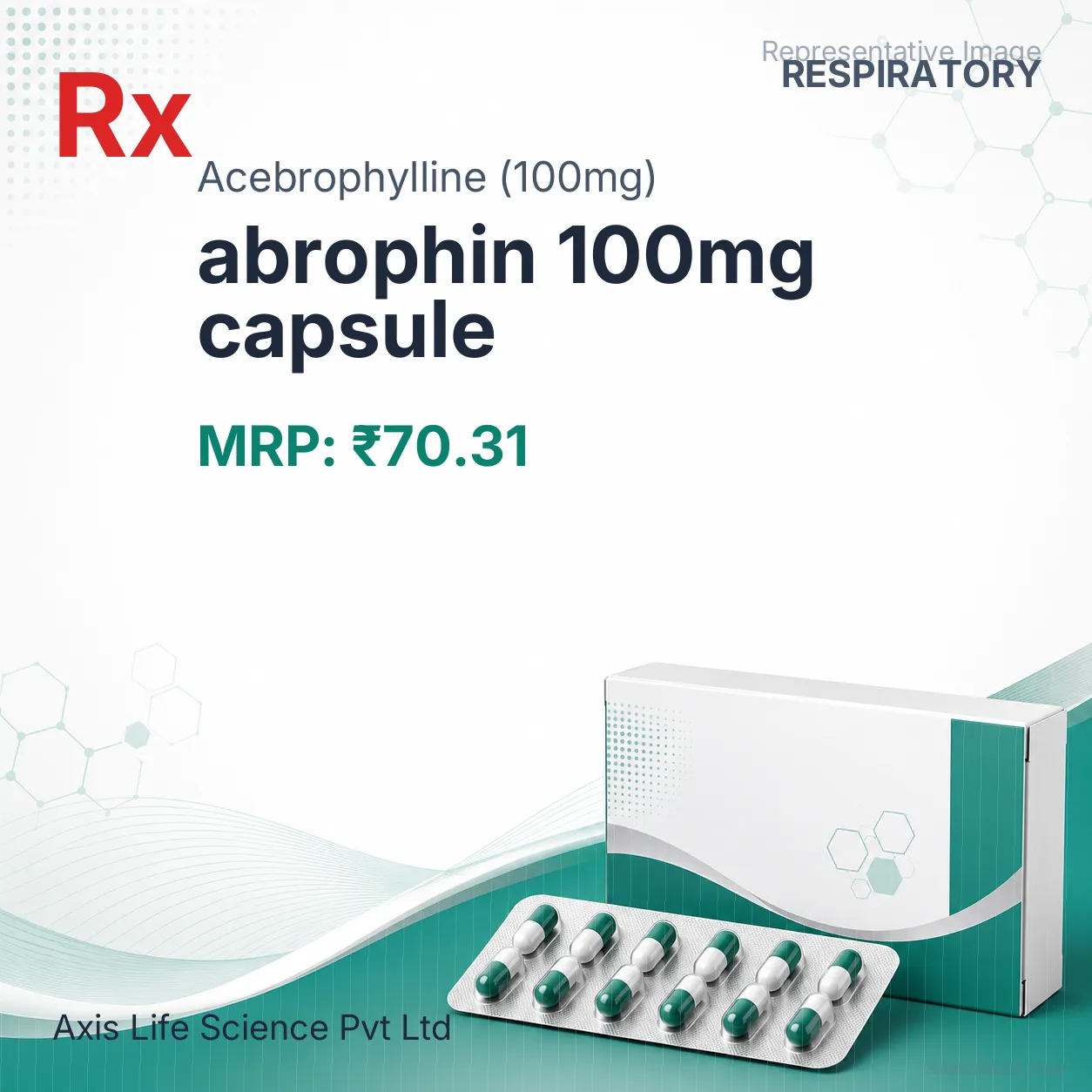 abrophin 100mg capsule Allopathy (Acebrophylline (100mg)) - Uses in Hindi, Side Effects, Substitutes & Price in India