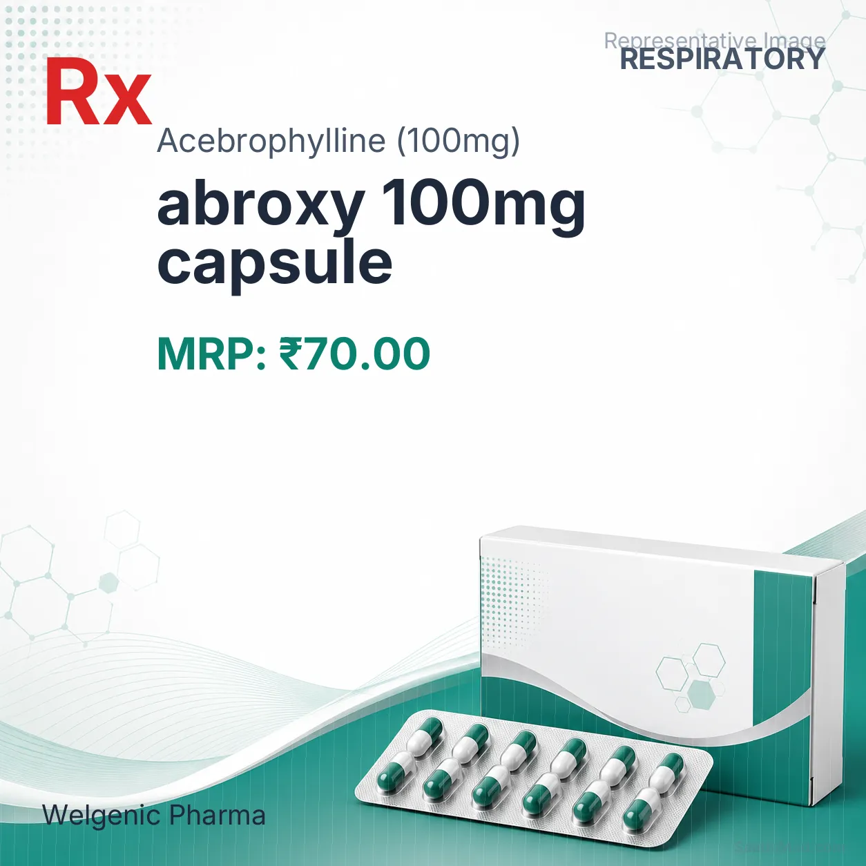 abroxy 100mg capsule Allopathy (Acebrophylline (100mg)) - Uses in Hindi, Side Effects, Substitutes & Price in India