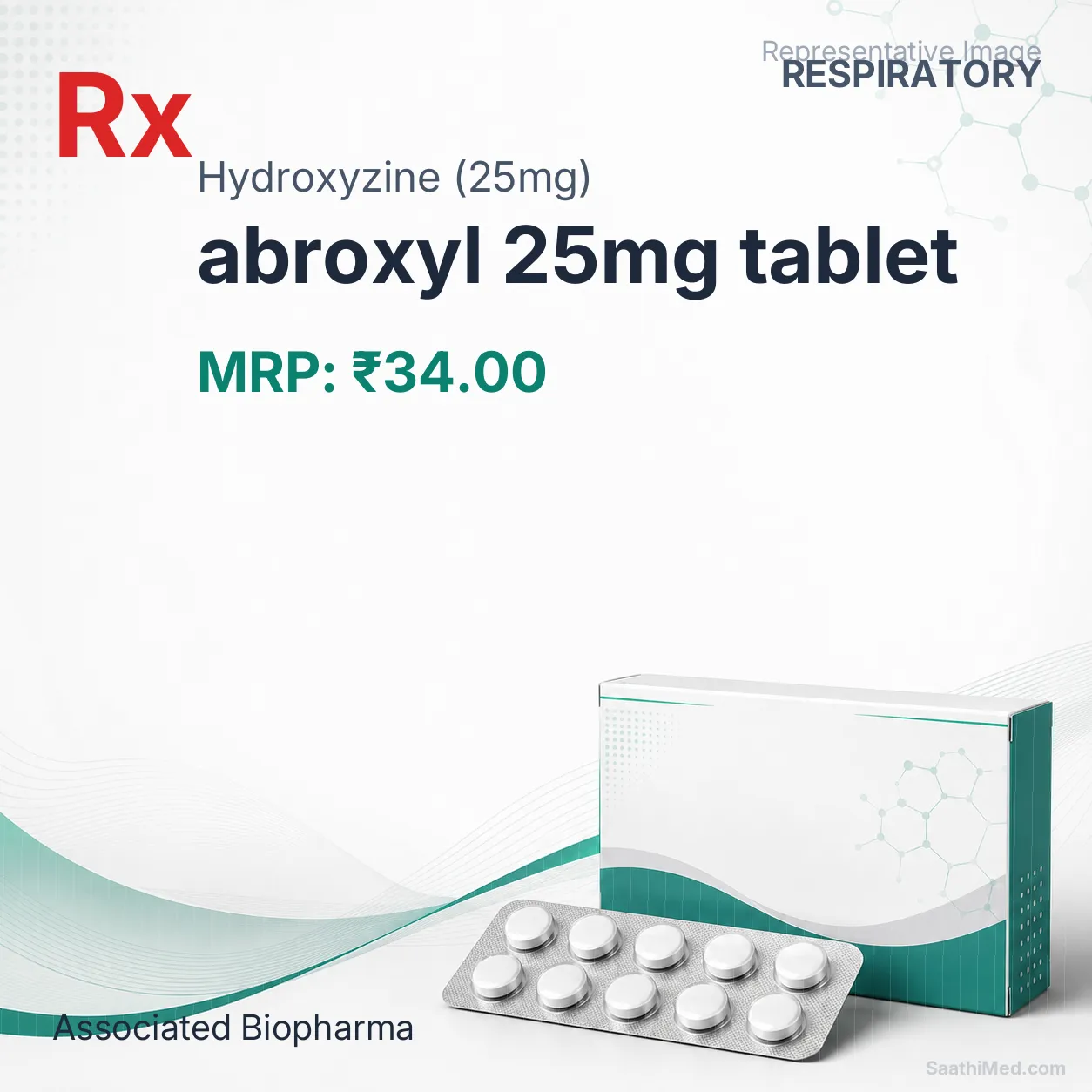 abroxyl 25mg tablet Allopathy (Hydroxyzine (25mg)) - Uses in Hindi, Side Effects, Substitutes & Price in India