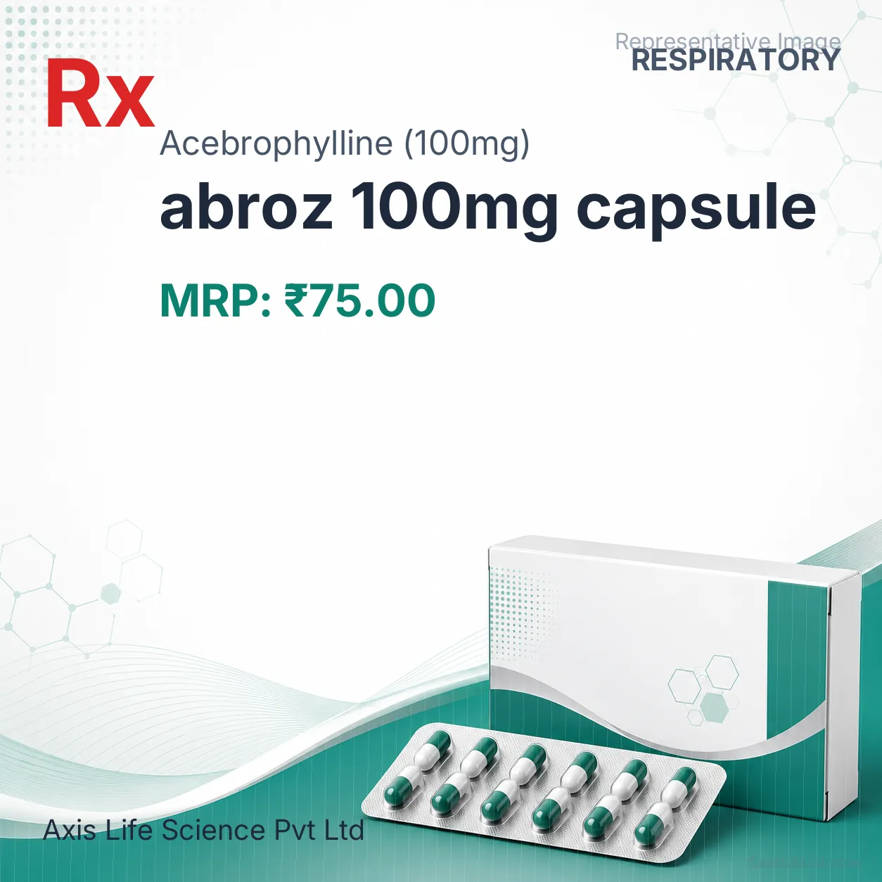 abroz 100mg capsule Allopathy (Acebrophylline (100mg)) - Uses in Hindi, Side Effects, Substitutes & Price in India