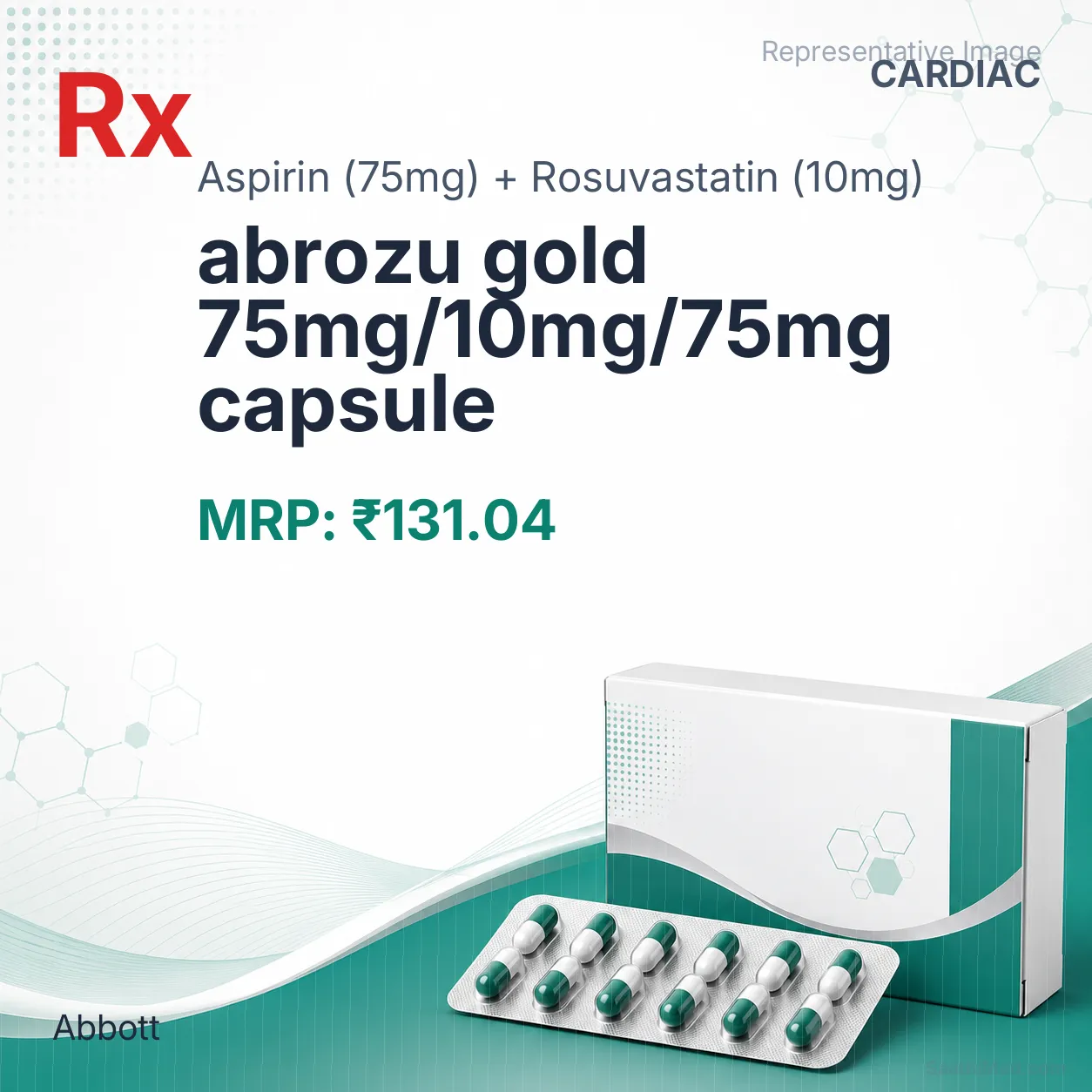 abrozu gold 75mg/10mg/75mg capsule Allopathy (Aspirin (75mg)) - Uses in Hindi, Side Effects, Substitutes & Price in India