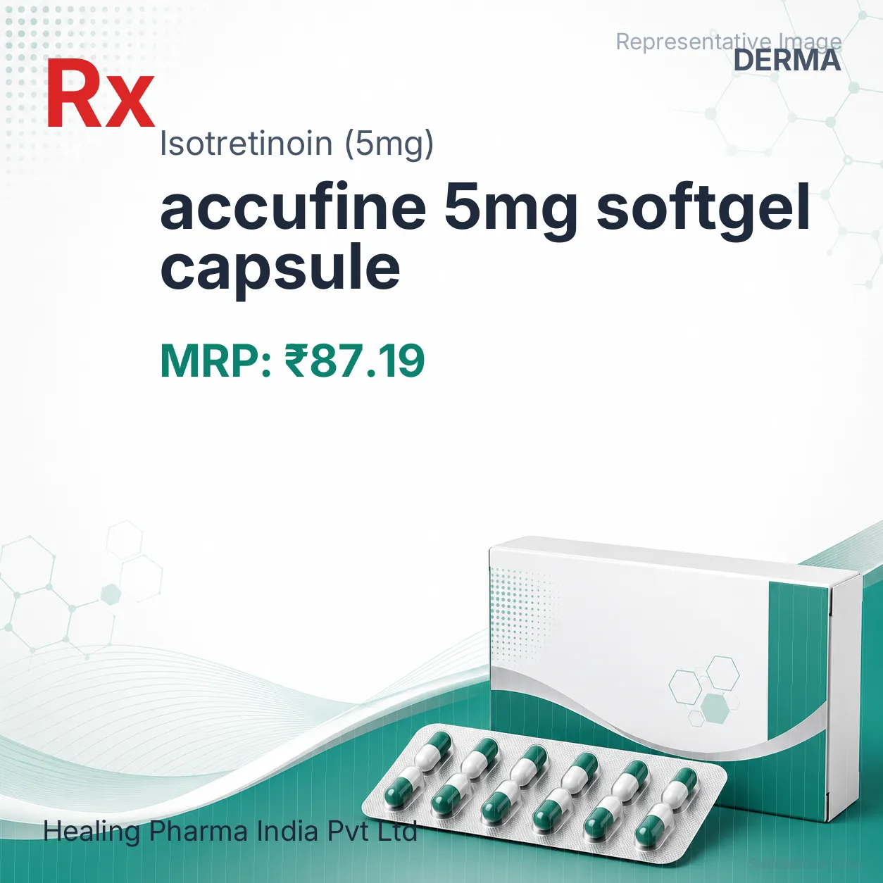 accufine 5mg softgel capsule Allopathy (Isotretinoin (5mg)) - Uses in Hindi, Side Effects, Substitutes & Price in India