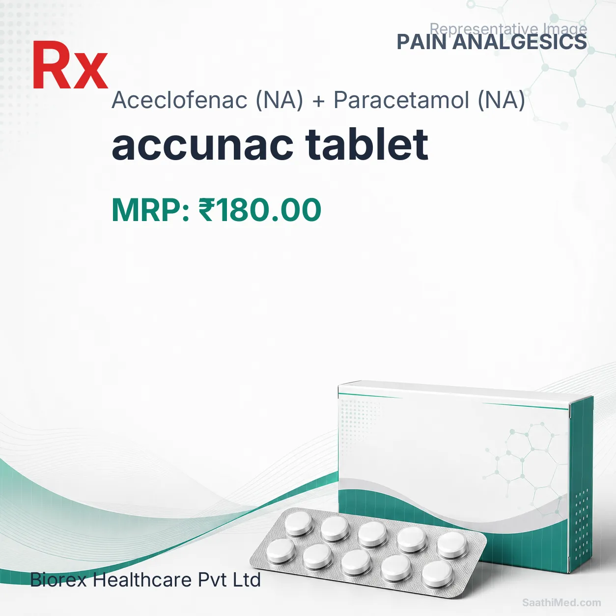 accunac tablet - Aceclofenac (NA) + Paracetamol (NA) medicine