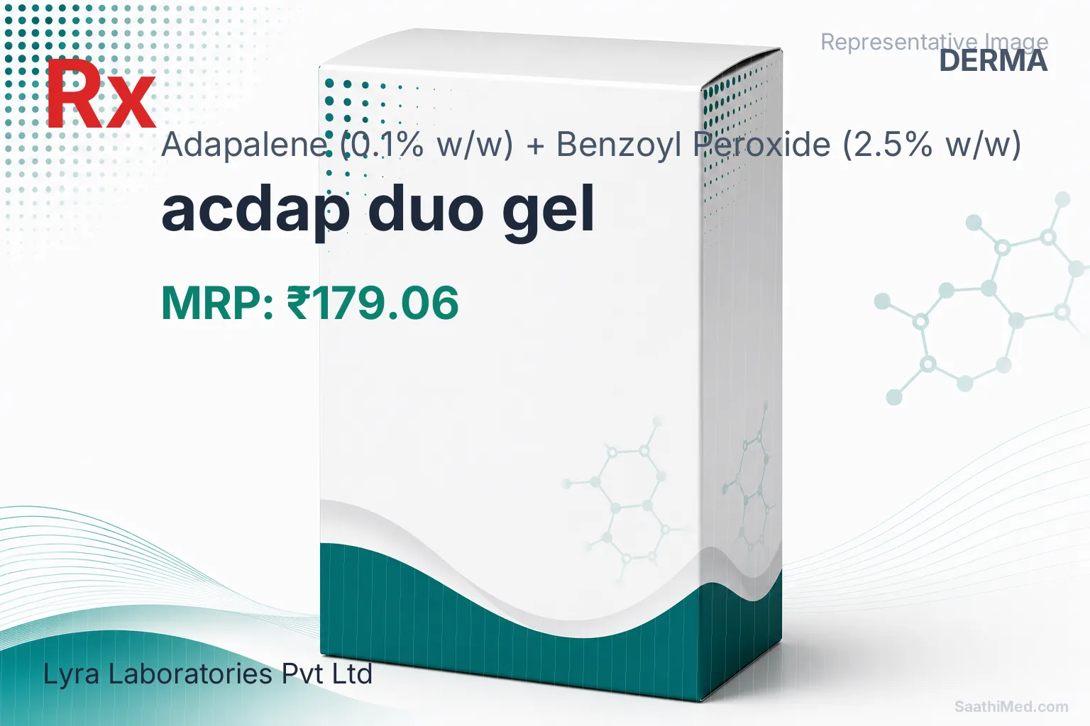 acdap duo gel Allopathy (Adapalene (0.1% w/w)) - Uses in Hindi, Side Effects, Substitutes & Price in India