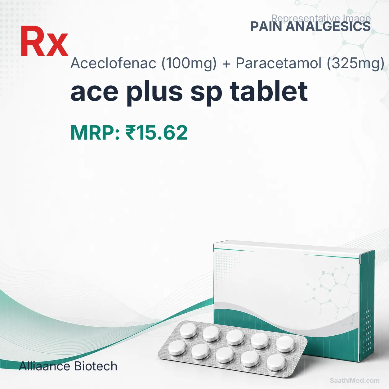 ace plus sp tablet Allopathy (Aceclofenac (100mg)) - Uses in Hindi, Side Effects, Substitutes & Price in India