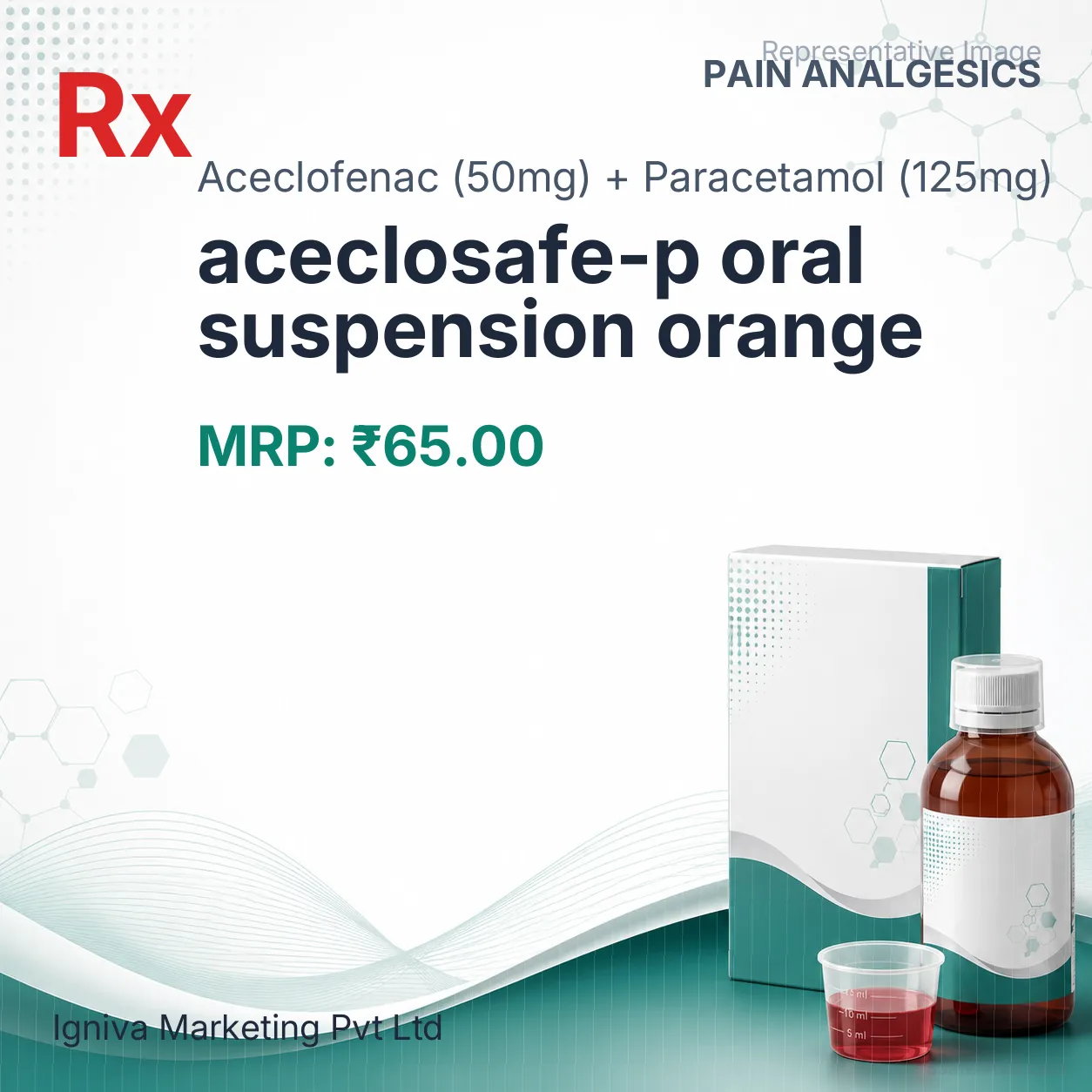 aceclosafe-p oral suspension orange Allopathy (Aceclofenac (50mg)) - Uses in Hindi, Side Effects, Substitutes & Price in India