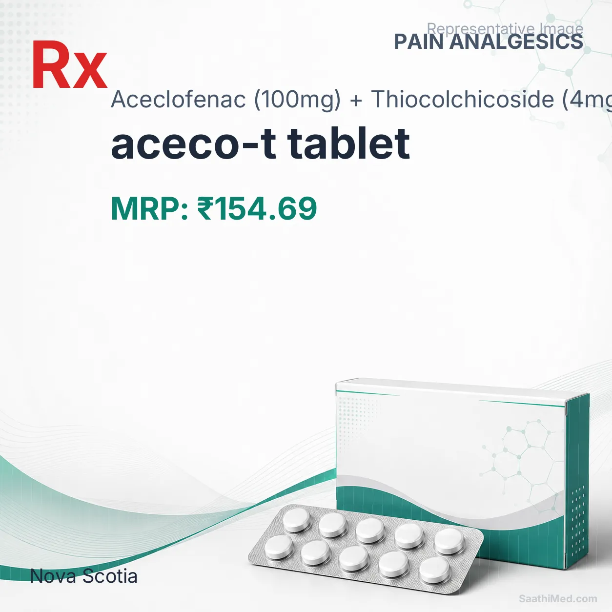aceco-t tablet Allopathy (Aceclofenac (100mg)) - Uses in Hindi, Side Effects, Substitutes & Price in India