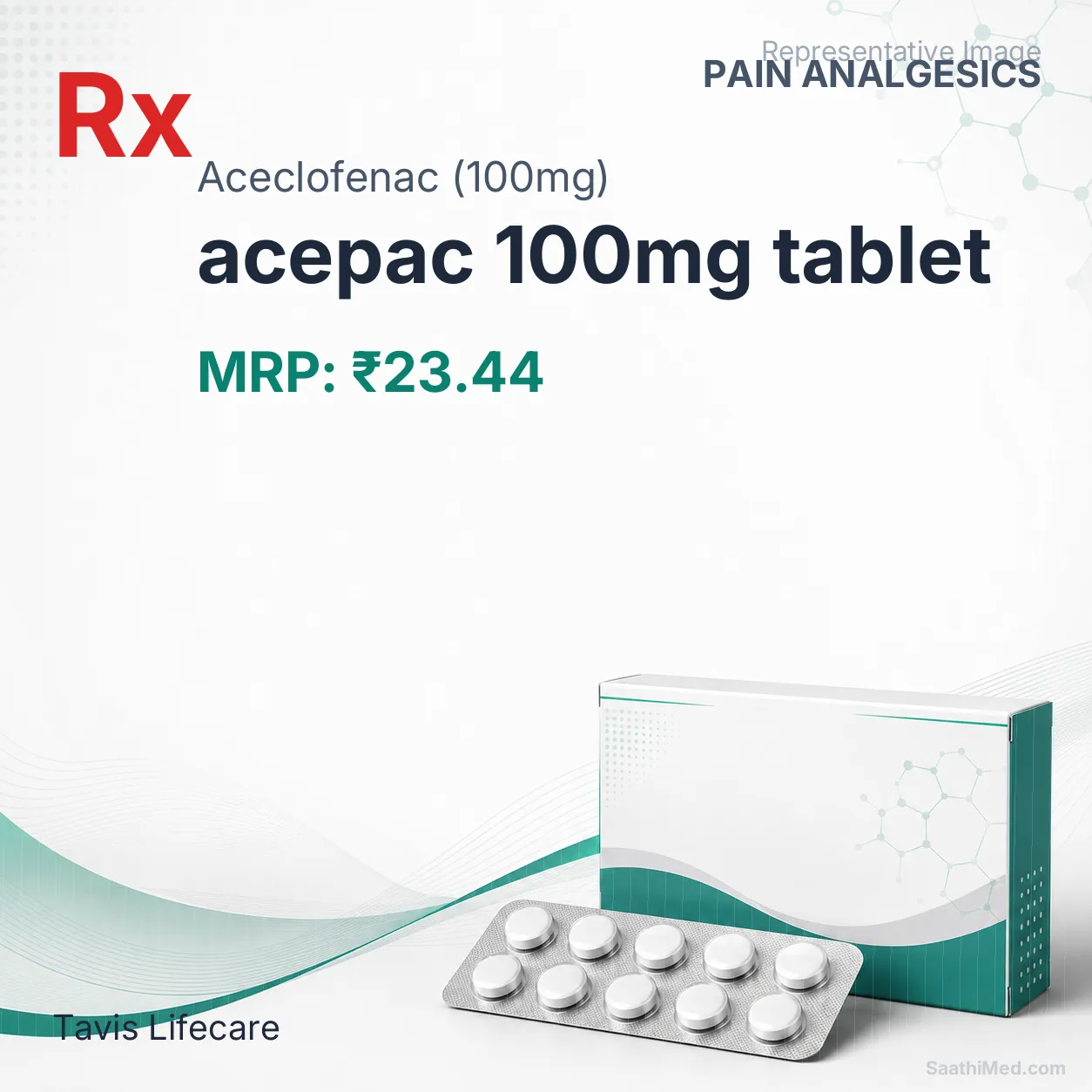 acepac 100mg tablet - Aceclofenac (100mg) medicine