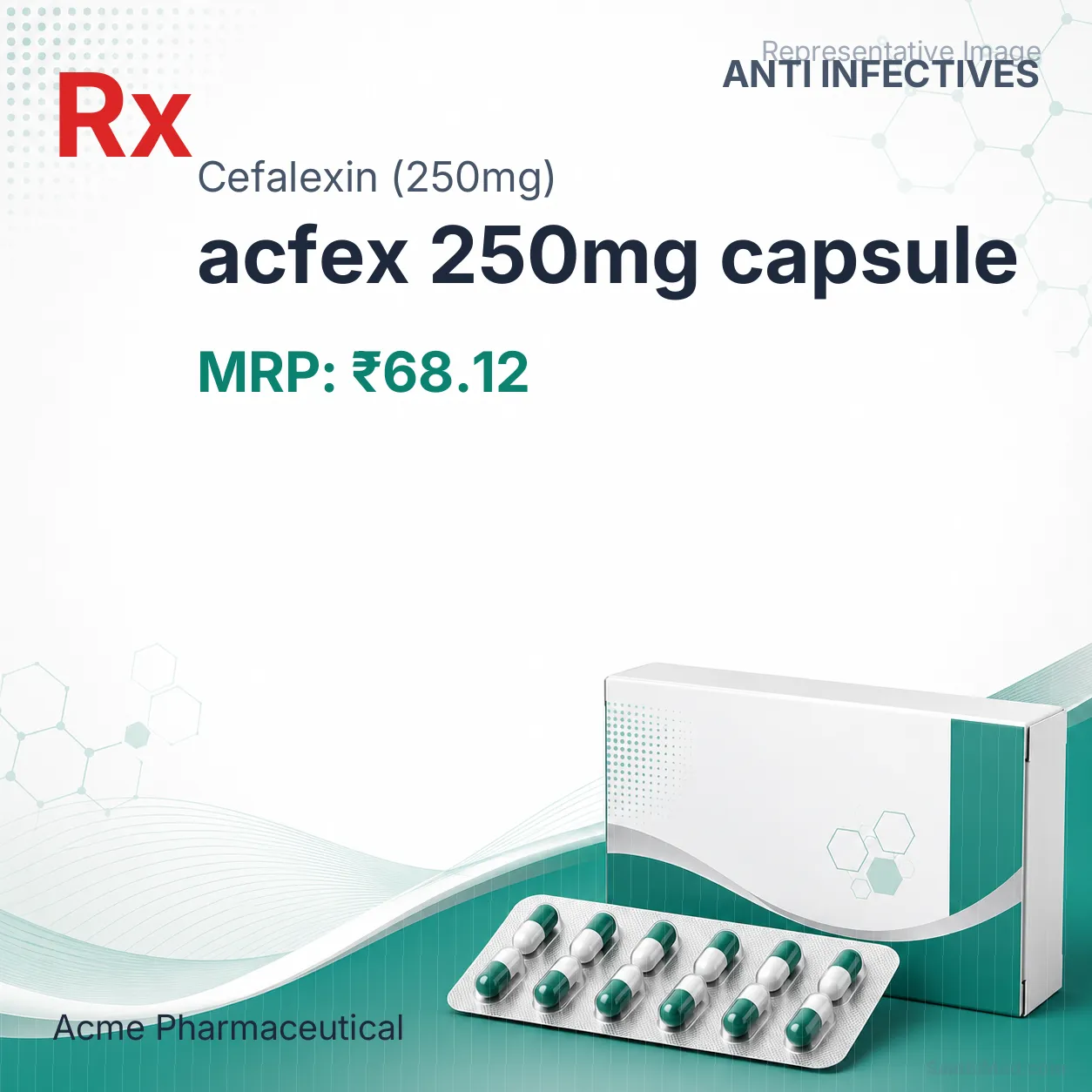 acfex 250mg capsule Allopathy (Cefalexin (250mg)) - Uses in Hindi, Side Effects, Substitutes & Price in India