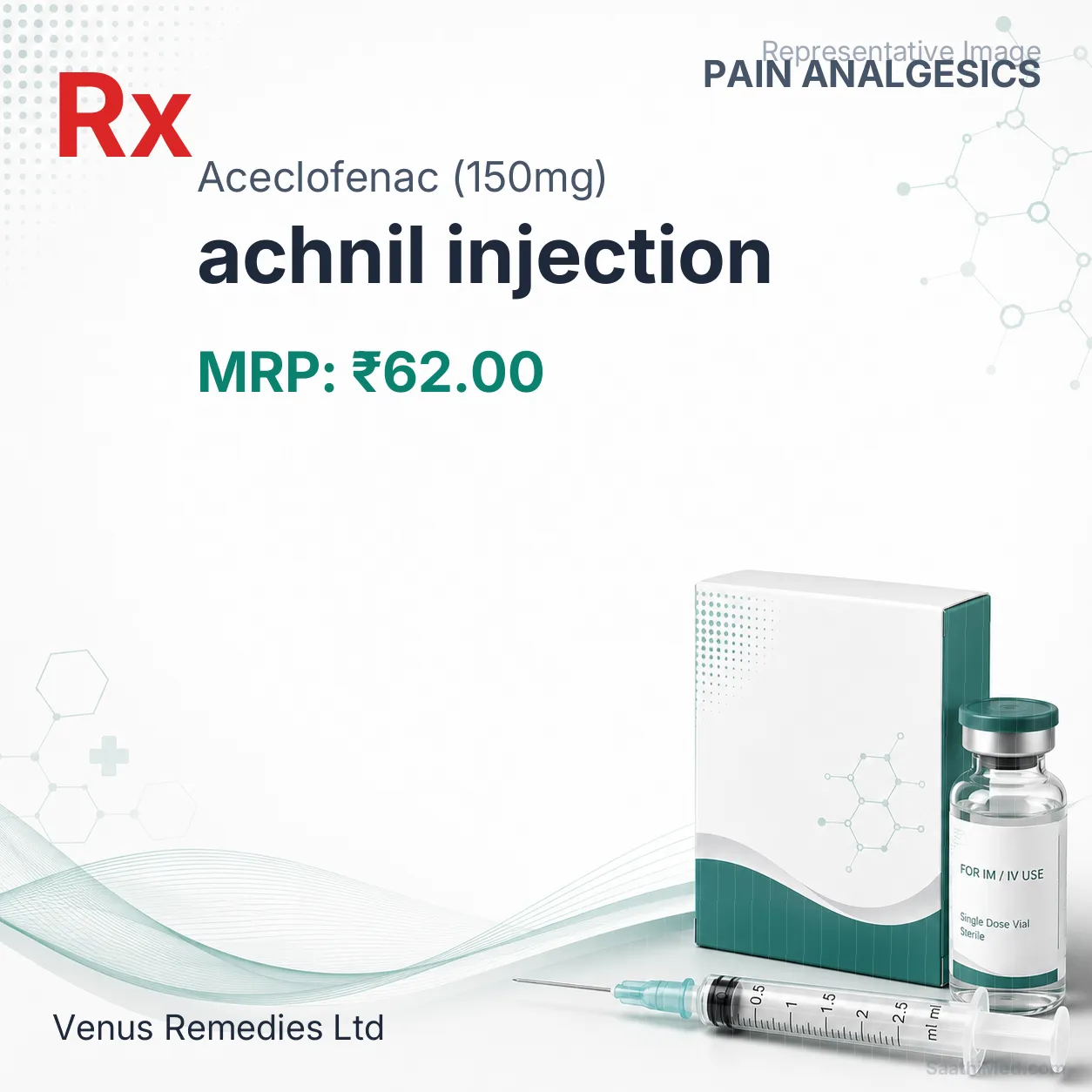 achnil injection Allopathy (Aceclofenac (150mg)) - Uses in Hindi, Side Effects, Substitutes & Price in India