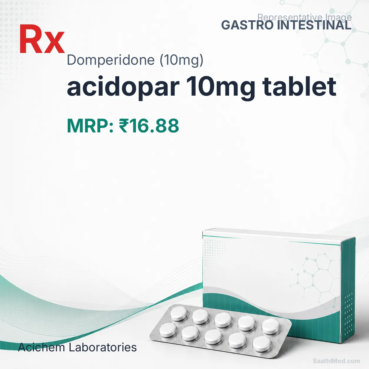 acidopar 10mg tablet Allopathy (Domperidone (10mg)) - Uses in Hindi, Side Effects, Substitutes & Price in India
