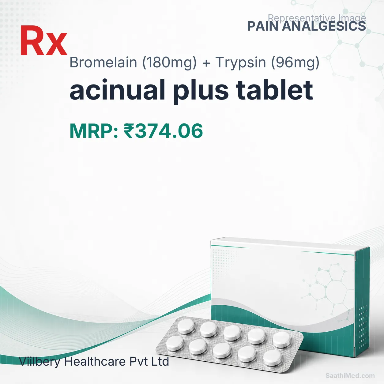 acinual plus tablet Allopathy (Bromelain (180mg)) - Uses in Hindi, Side Effects, Substitutes & Price in India