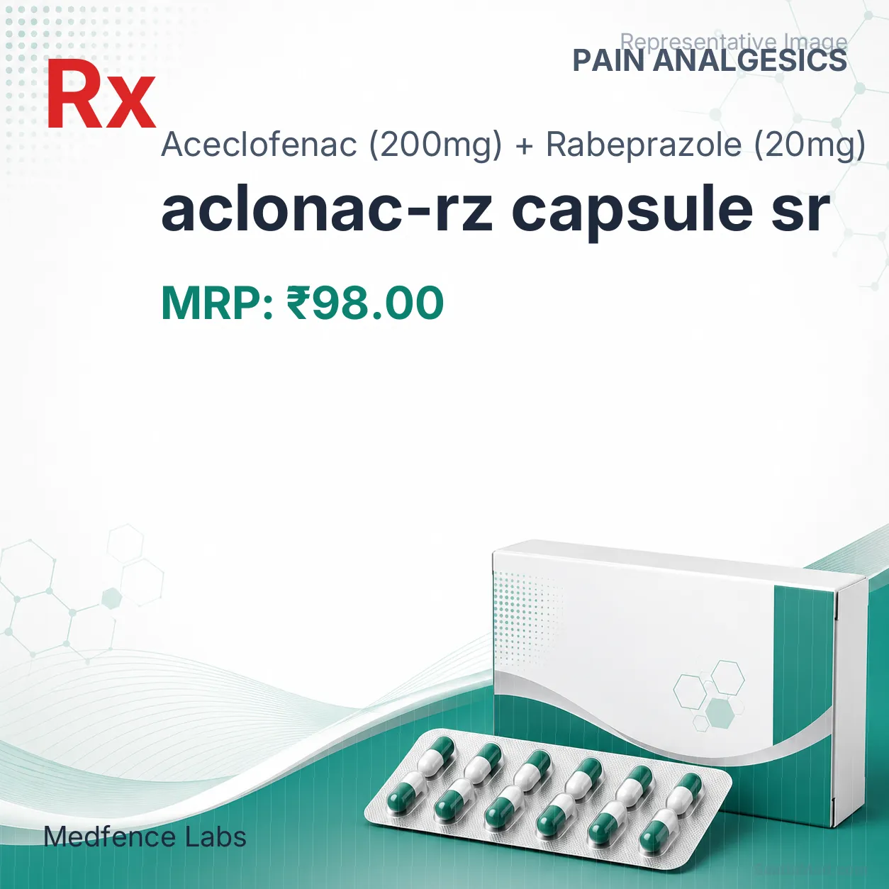 aclonac-rz capsule sr Allopathy (Aceclofenac (200mg)) - Uses in Hindi, Side Effects, Substitutes & Price in India