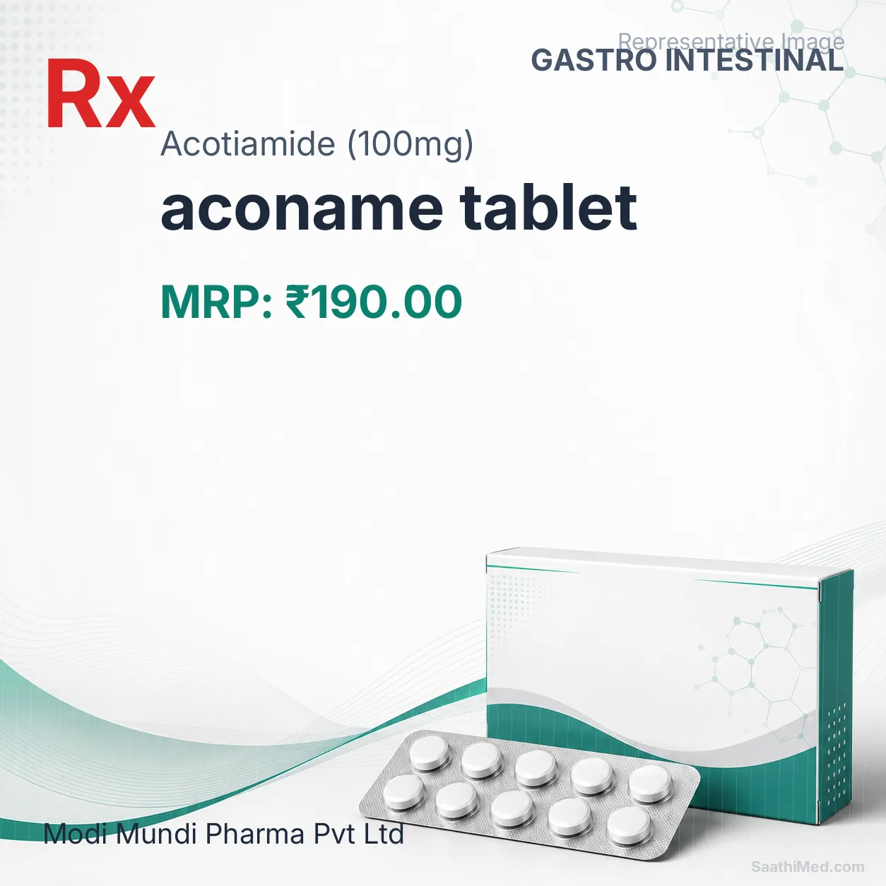 aconame tablet Allopathy (Acotiamide (100mg)) - Uses in Hindi, Side Effects, Substitutes & Price in India