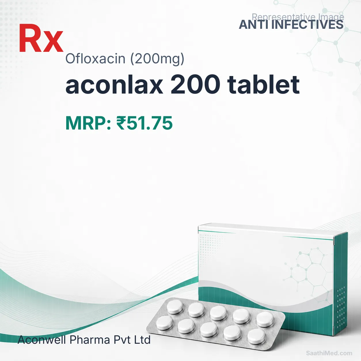 aconlax 200 tablet Allopathy (Ofloxacin (200mg)) - Uses in Hindi, Side Effects, Substitutes & Price in India