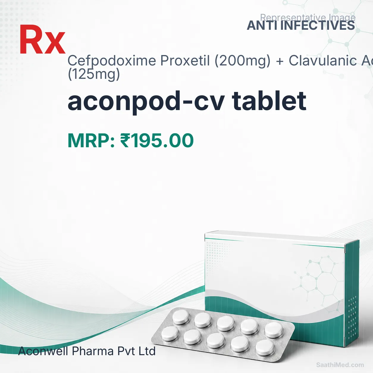 aconpod-cv tablet Allopathy (Cefpodoxime Proxetil (200mg)) - Uses in Hindi, Side Effects, Substitutes & Price in India