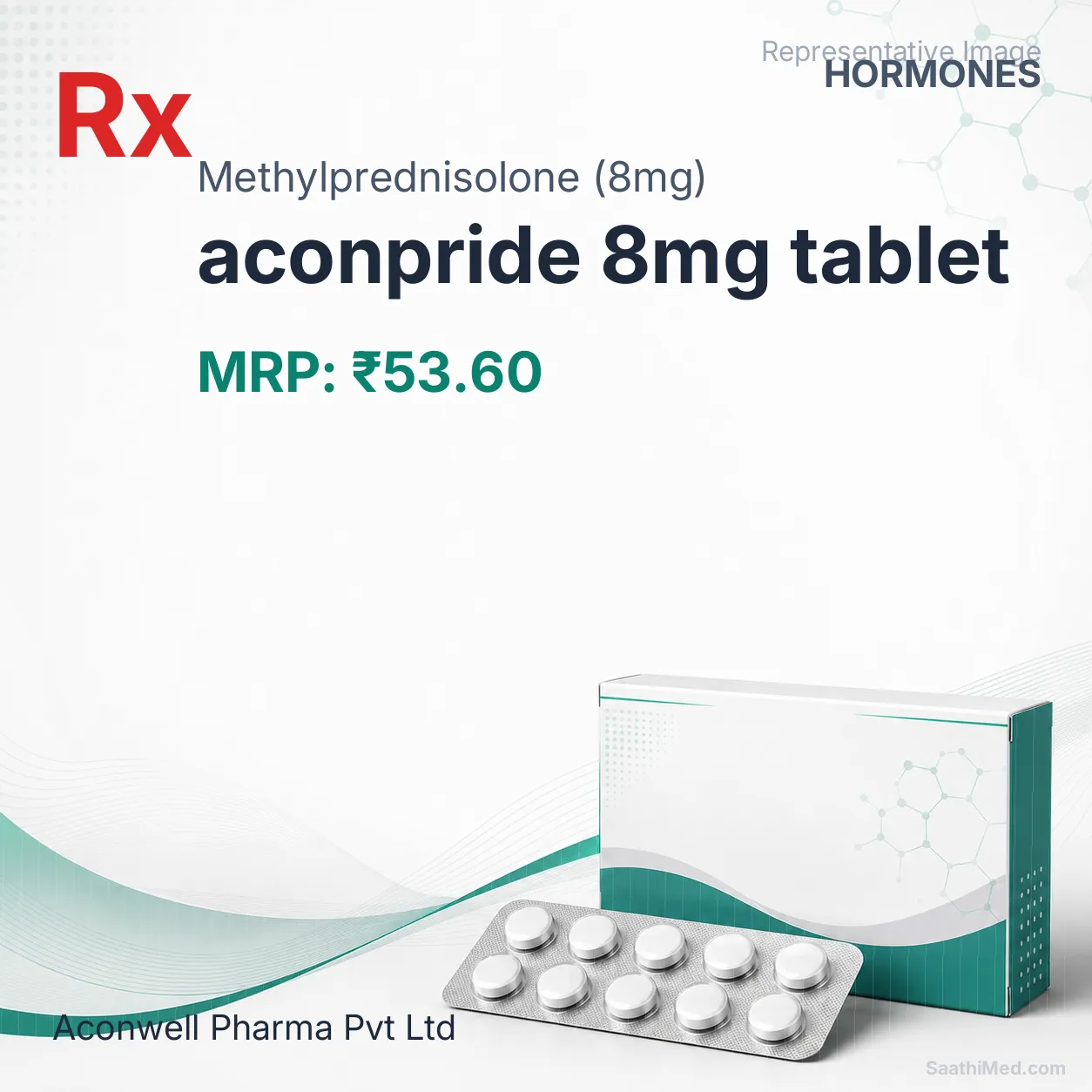 aconpride 8mg tablet Allopathy (Methylprednisolone (8mg)) - Uses in Hindi, Side Effects, Substitutes & Price in India