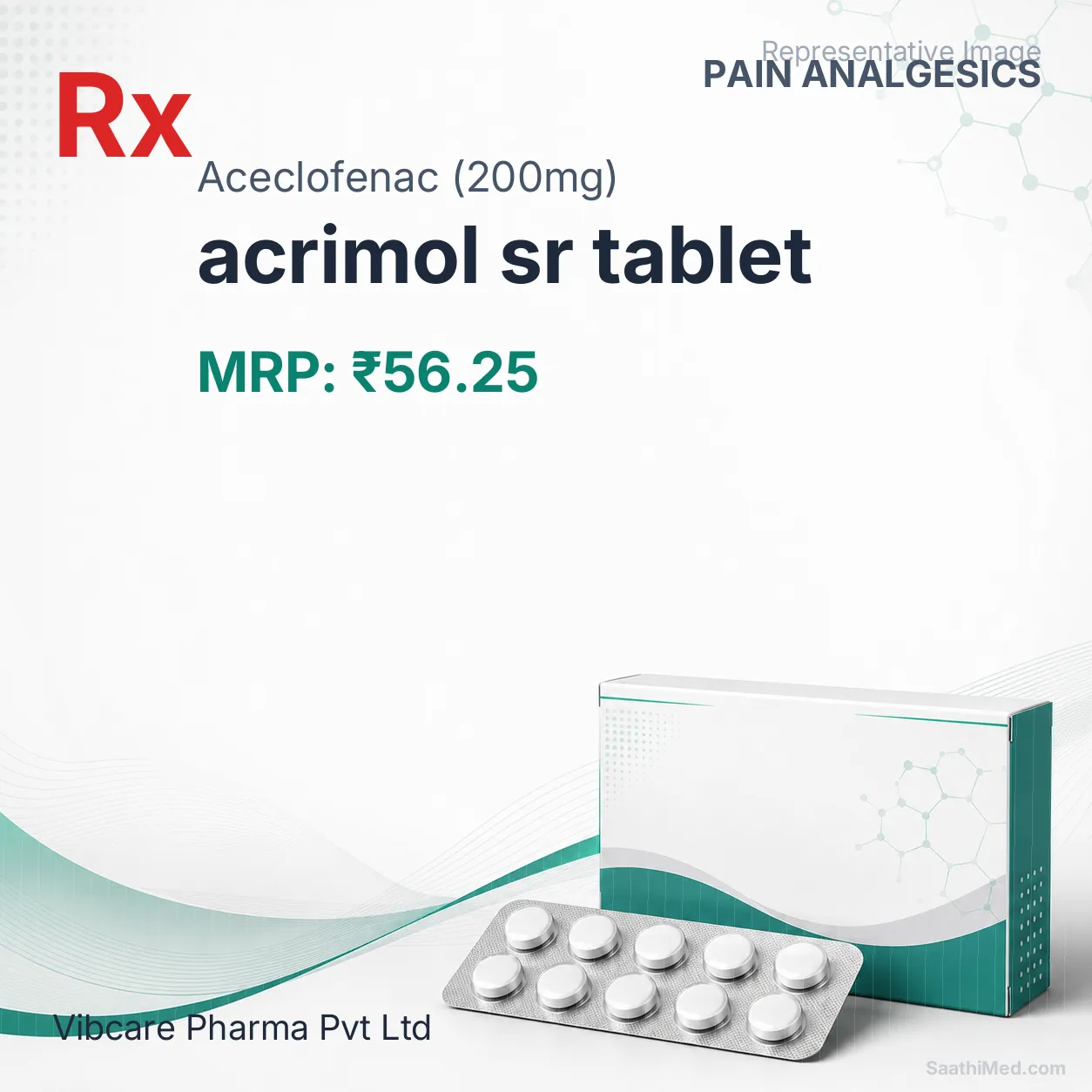 acrimol sr tablet - Aceclofenac (200mg) medicine