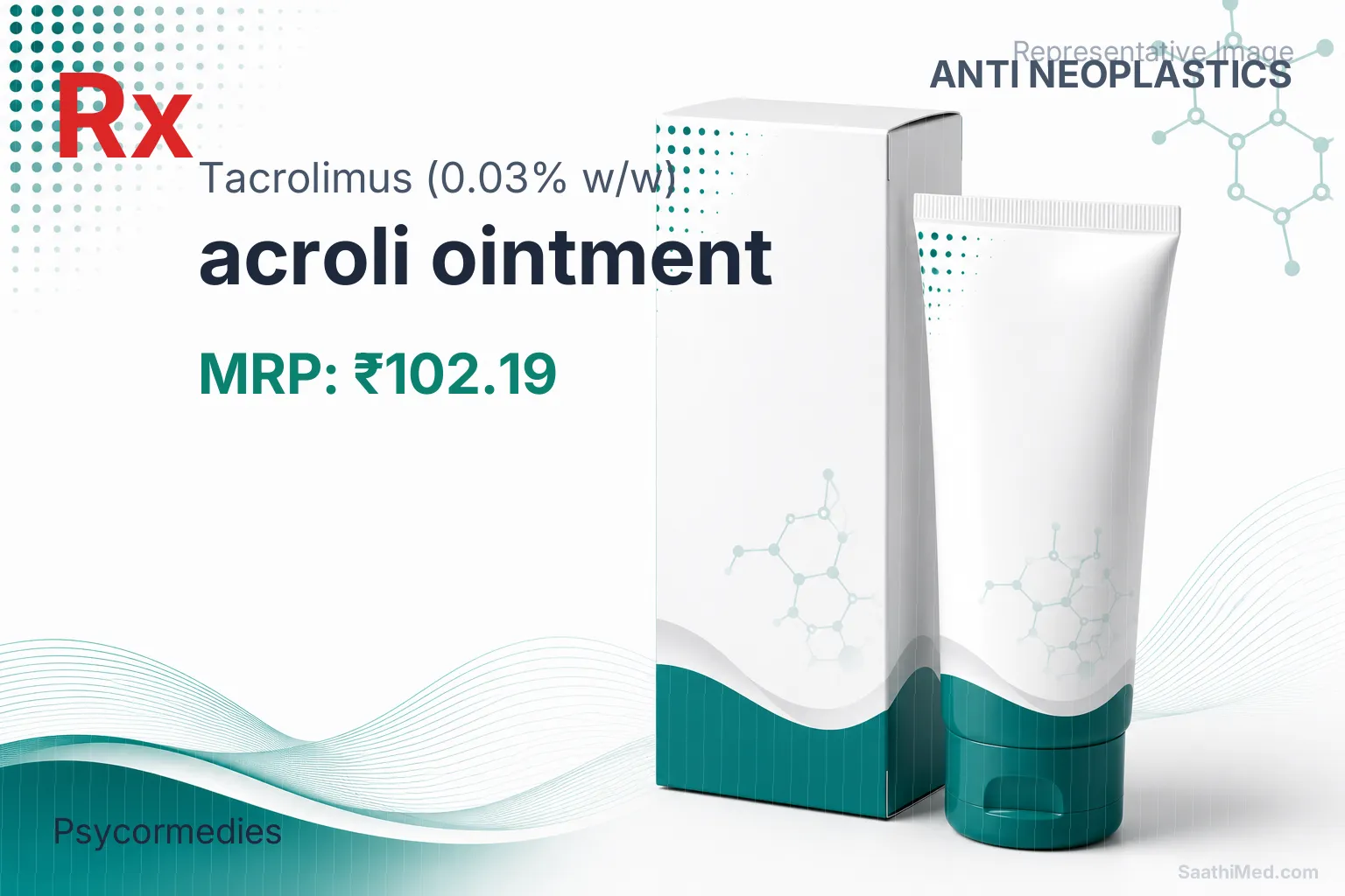 acroli ointment Allopathy (Tacrolimus (0.03% w/w)) - Uses in Hindi, Side Effects, Substitutes & Price in India