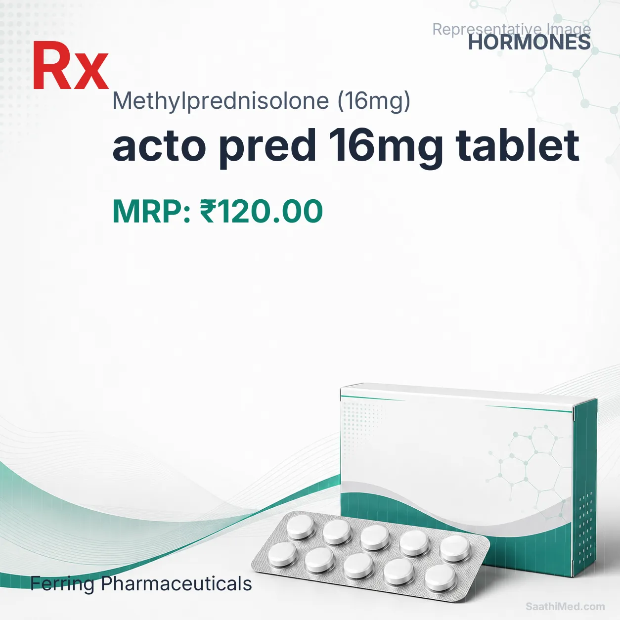 acto pred 16mg tablet Allopathy (Methylprednisolone (16mg)) - Uses in Hindi, Side Effects, Substitutes & Price in India