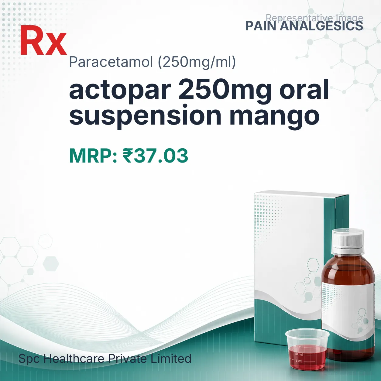 actopar 250mg oral suspension mango Allopathy (Paracetamol (250mg/ml)) - Uses in Hindi, Side Effects, Substitutes & Price in India