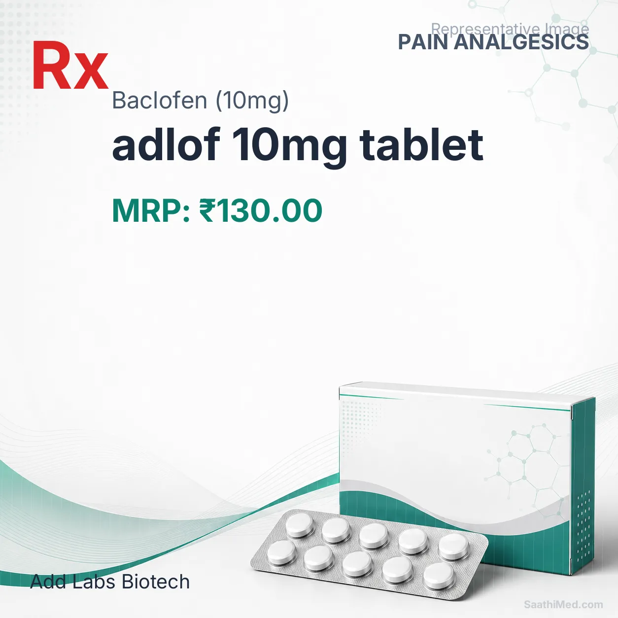 adlof 10mg tablet Allopathy (Baclofen (10mg)) - Uses in Hindi, Side Effects, Substitutes & Price in India