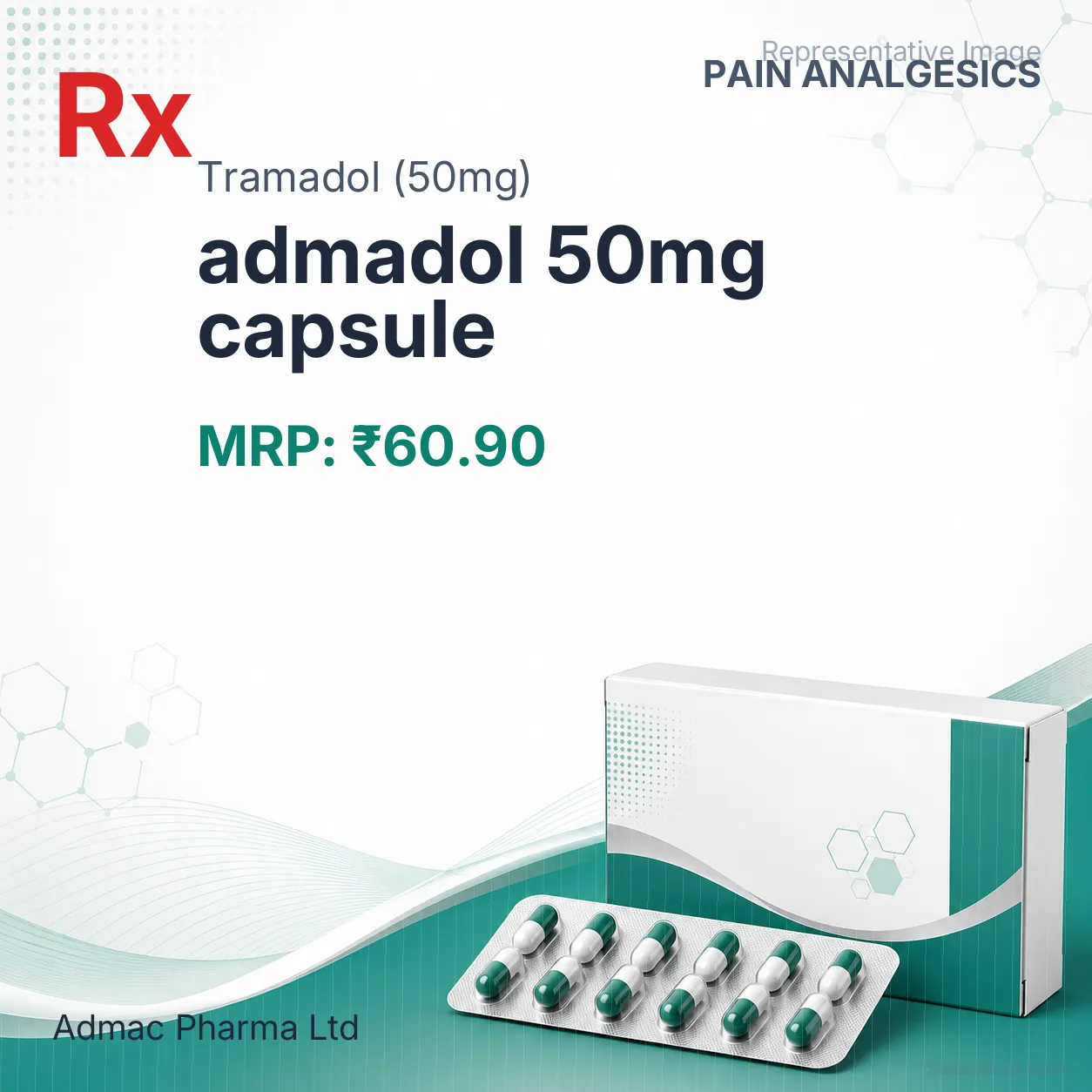admadol 50mg capsule Allopathy (Tramadol (50mg)) - Uses in Hindi, Side Effects, Substitutes & Price in India