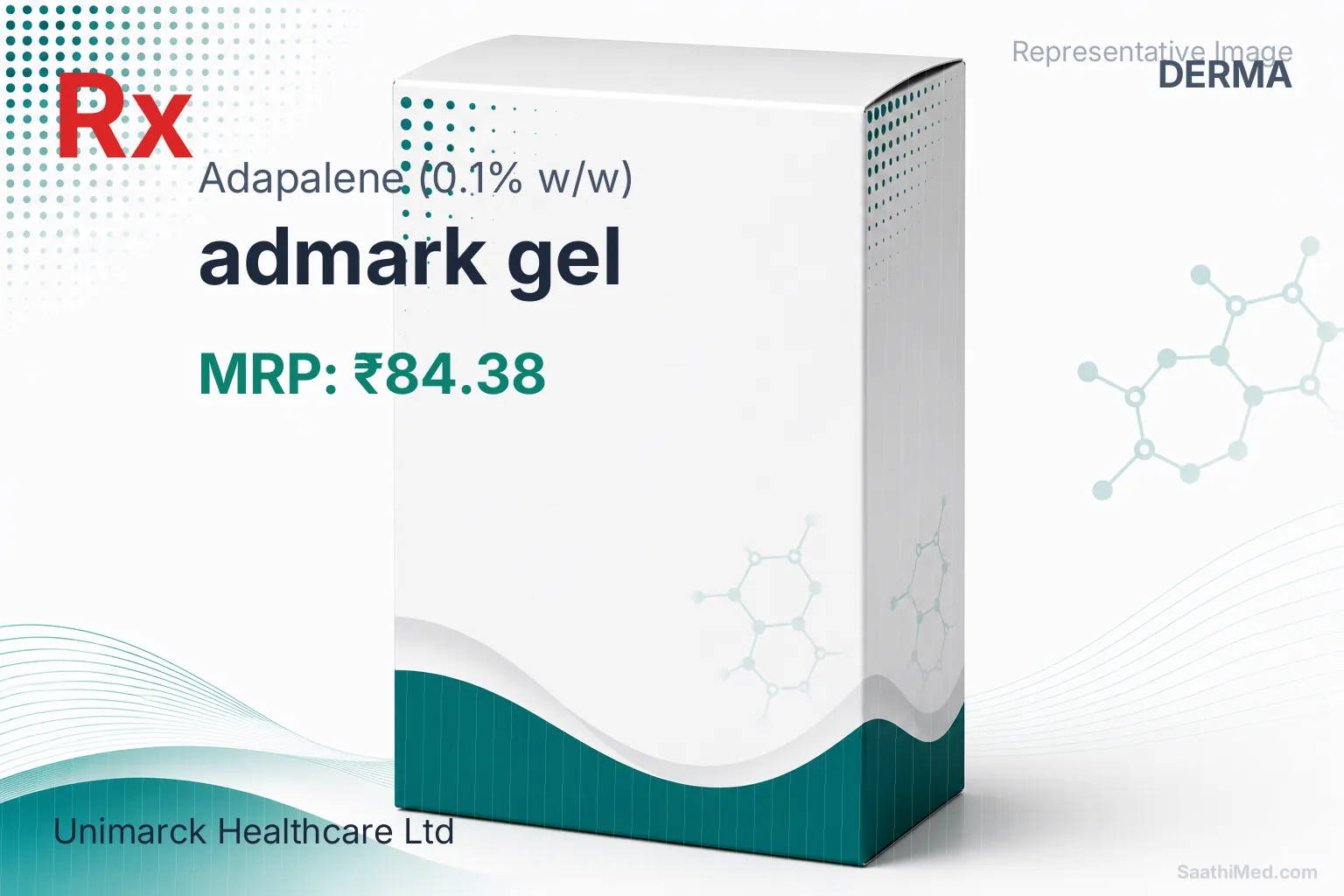 admark gel Allopathy (Adapalene (0.1% w/w)) - Uses in Hindi, Side Effects, Substitutes & Price in India