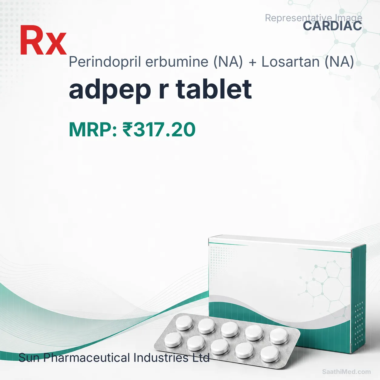 adpep r tablet Allopathy (Perindopril erbumine (NA)) - Uses in Hindi, Side Effects, Substitutes & Price in India