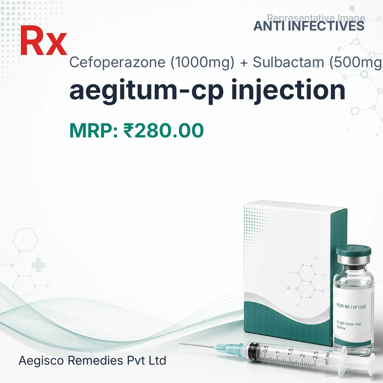 aegitum-cp injection Allopathy (Cefoperazone (1000mg)) - Uses in Hindi, Side Effects, Substitutes & Price in India