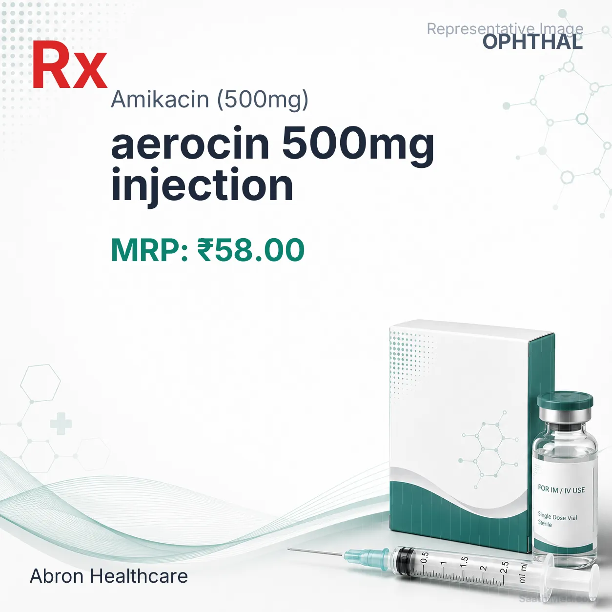 aerocin 500mg injection Allopathy (Amikacin (500mg)) - Uses in Hindi, Side Effects, Substitutes & Price in India