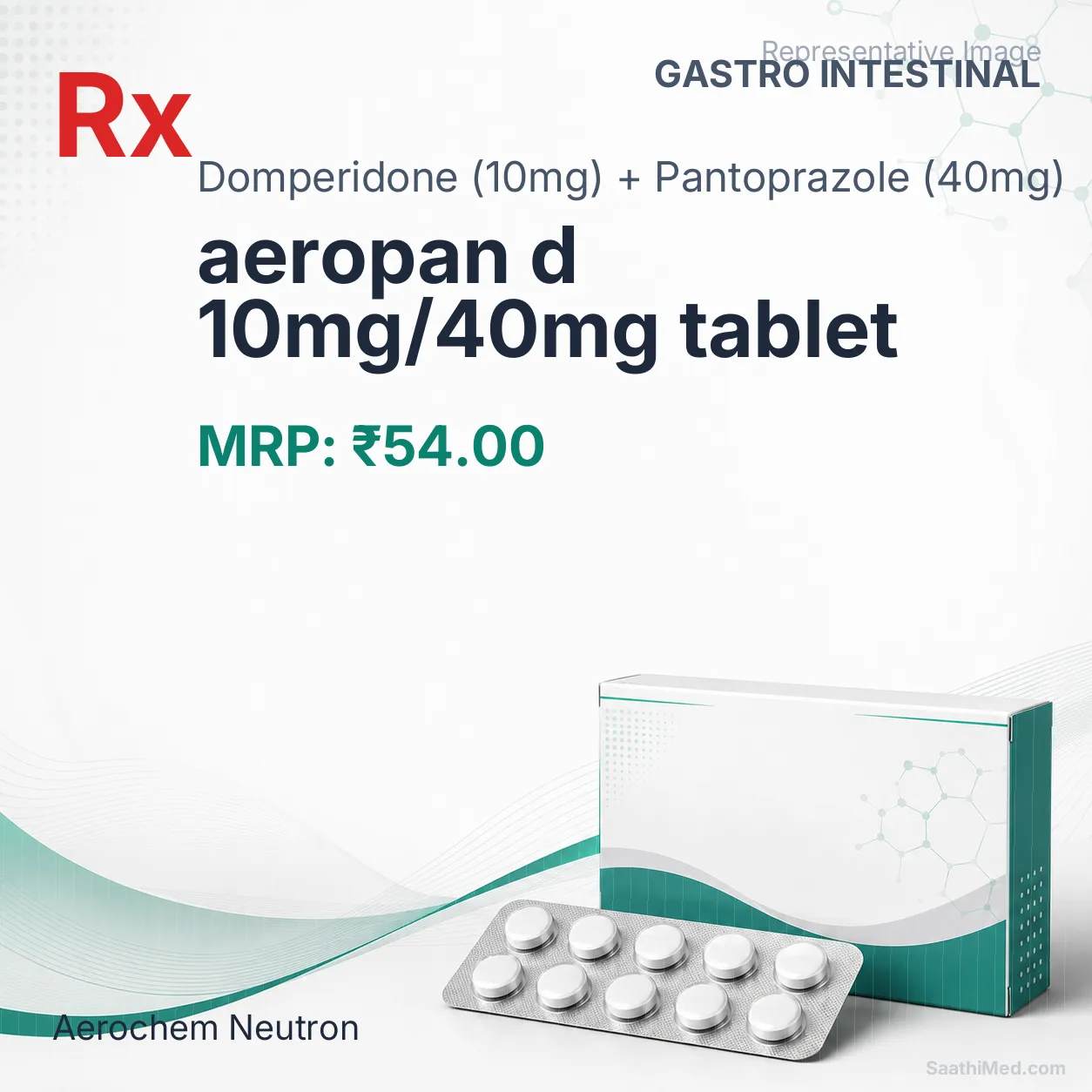 aeropan d 10mg/40mg tablet Allopathy (Domperidone (10mg)) - Uses in Hindi, Side Effects, Substitutes & Price in India