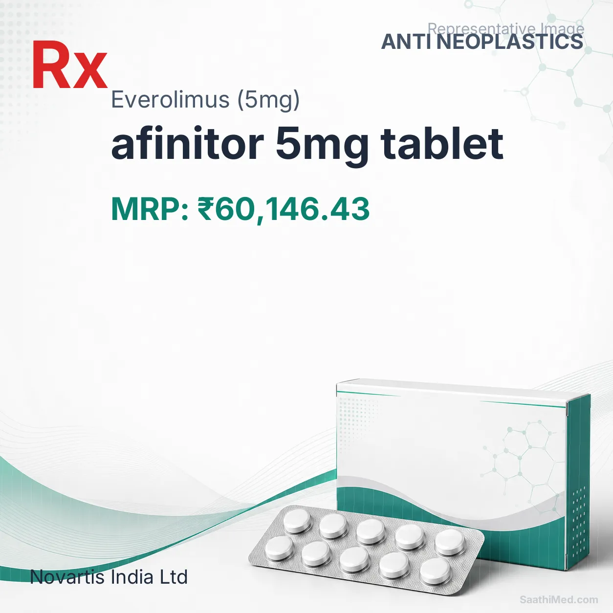 afinitor 5mg tablet Allopathy (Everolimus (5mg)) - Uses in Hindi, Side Effects, Substitutes & Price in India
