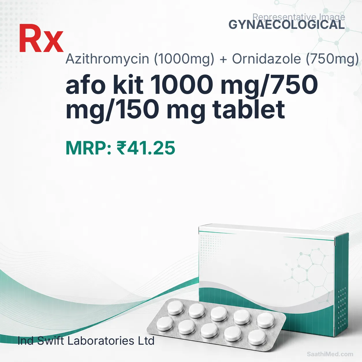 afo kit 1000 mg/750 mg/150 mg tablet Allopathy (Azithromycin (1000mg)) - Uses in Hindi, Side Effects, Substitutes & Price in India