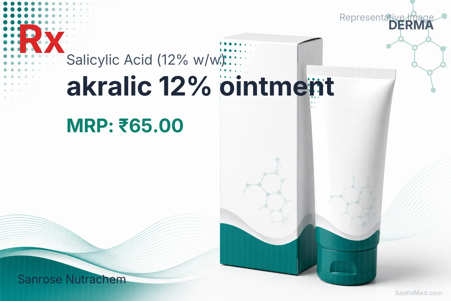 akralic 12% ointment Allopathy (Salicylic Acid (12% w/w)) - Uses in Hindi, Side Effects, Substitutes & Price in India