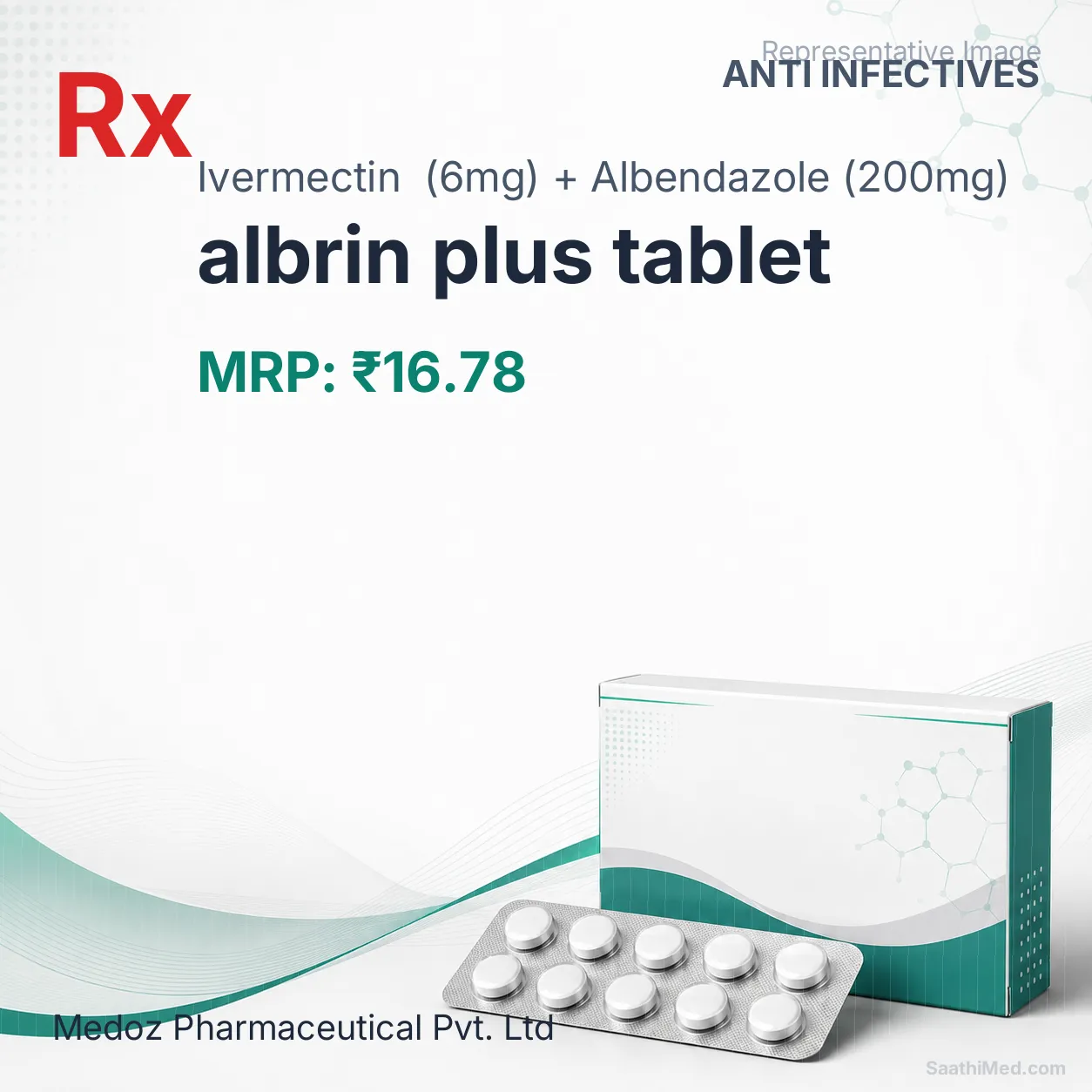 albrin plus tablet Allopathy (Ivermectin (6mg)) - Uses in Hindi, Side Effects, Substitutes & Price in India