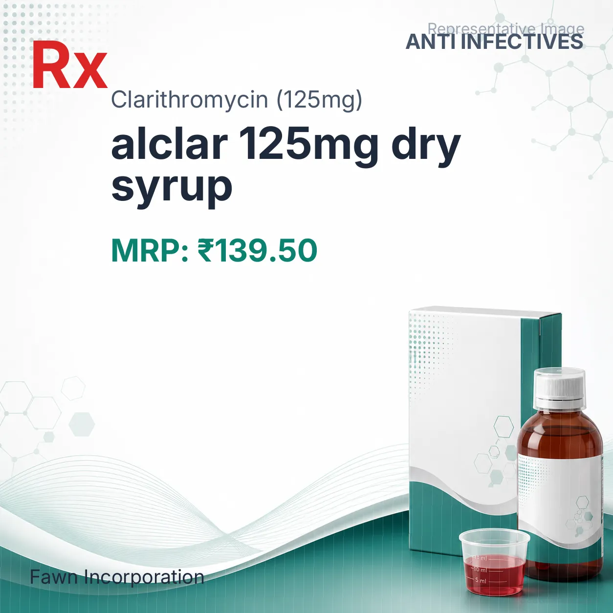 alclar 125mg dry syrup Allopathy (Clarithromycin (125mg)) - Uses in Hindi, Side Effects, Substitutes & Price in India